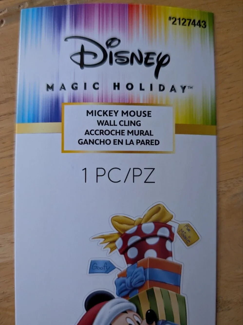 Disney Mickey Mouse Holiday Gift Stack Wall Decal